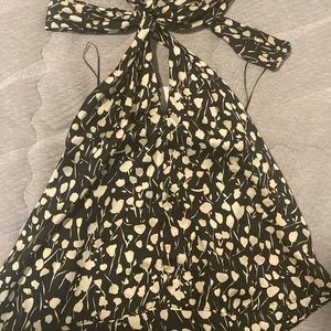 NWT Zara halter satin top